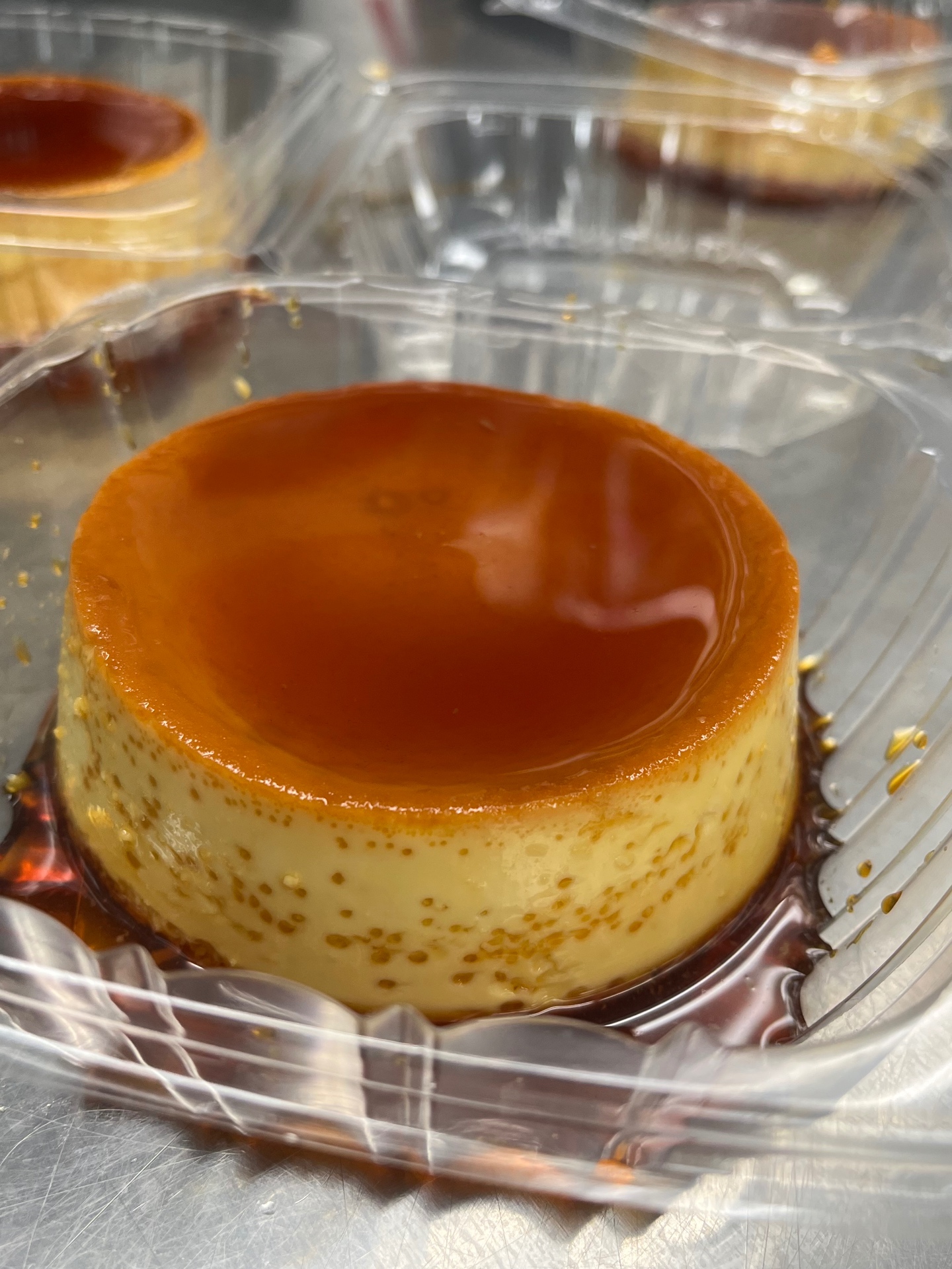 Creamy caramel flan